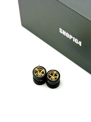 NEW GOLD Cragar 12.7mm 5x PACK For HW 83 Silverado Wheels Rubber Tires 1/64
