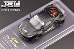 CM Model LBWK Liberty Walk 488 Widebody Matted Black with Carbon 1/64