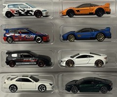 Lot Of 8 Hot Wheels Loose Honda Cars & More Never Played Comes In Protector