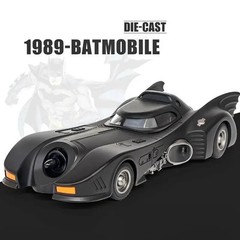 NEW 1:24 THE BATMAN Batmobile 1989 DC Comics Diecast Car Toy Gift Collectible
