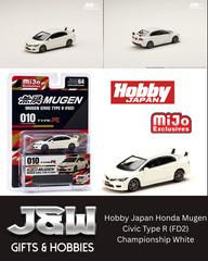 Hobby Japan Honda Mugen Civic Type R (FD2) Championship White 1/64