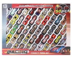 50pcs Metal Diecast Kids Mini Small Cars Gift Set F1 Racing Vehicle Children Toy