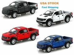 Ford 2013 F-150 SVT Raptor Supercrew, Pick Up Truck, Diecast Toy Car, 5”, 1:46