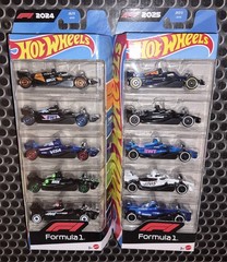 Set Of 2: 2024 & 2025 Hot Wheels Formula 1- 5 Packs Free Ferrari F1 w/Buy It Now