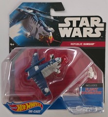 2015 Hot Wheels Star Wars Die-Cast Republic Gunship INCLUDES FLIGHT NAVIGATOR