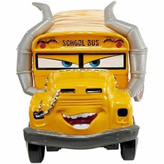 Disney Pixar Cars 3 Miss Fritter Crazy School Bus Diecast Model Toy Car Boy Gift