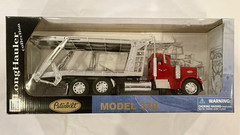 New-Ray LongHauler Collection 1:32 Peterbilt Model 379 Diecast Truck Red/Silver