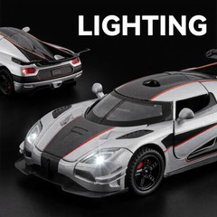 1:32 ONE-1 Alloy Diecast Model Car – Light Sound Toy Supercar Gift
