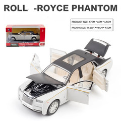 1:32 Rolls Royce Phantom Diecast Model Car Alloy Metal Pull Back Light Sound