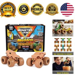 Mystery Mudders 2-Pack Monster Trucks 1:64 Die-Cast Vehicles Wash Reveal Styles
