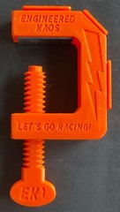 Improved Hot Wheels Track C-Clamp, Nonslip Rubber Grip, Superior Screw Handle