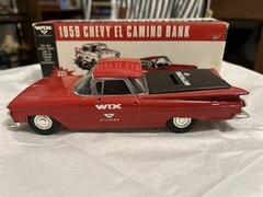 Ertl Wix Filters Limited Edition 1959 Chevy El Camino Bank 1:25 Red Diecast Car