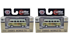 2025 M2 Machines 1958 VW Microbus 15 Window USA Model – Set of 2