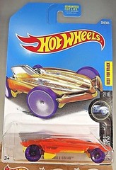 2017 Hot Wheels #304 X-Racers 2/10 HW FORMULA SOLAR Orange/Yellow Purple Dish Wh