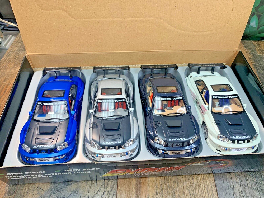 NEW IN BOX DIECAST KENTOYS BOX SET 2002 SUBARU IMPREZA WRX STi EXTREME TUNER