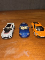 McLaren 675LT, Orange Kinsmart 5392D 1/36 Scale Diecast Model Toy Car LOT OF 3