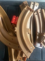 Monster Jam Tracks. Nine Brown Tracks With Attachments.