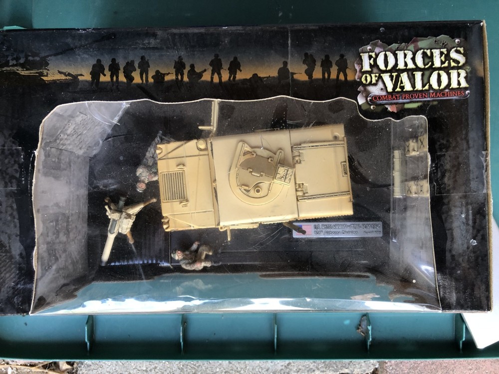 FORCES OF VALOR: US M1036 HMMWV W/TOW- Humvee, Kuwait 1991, 1/32, “81002”