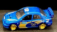 Hot Wheels Subaru Impreza WRX Blue 2026 CUSTOM Wheel & Tire Real Riders