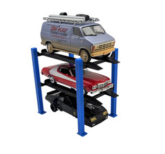 4-POST 2 & 3-LEVEL 3D PRINTED VEHICLE CAR LIFT 1:64 1:43 1:24 1:18 SCALE CARS