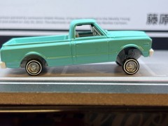 Matchbox 1968 Chevy C10 With Custom lowrider 3D printed Wheel Swap