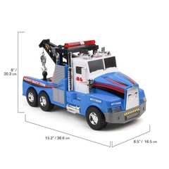 Mighty Motorized Tow Truck Toy – 15″ Vehicle with Lights, Sounds, Working Win…