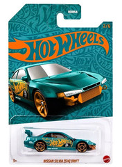 Hot Wheels Nissan Silvia S14 Drift Pearl and Chrome HDH54-956 F 1/64