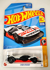 2022 Hot Wheels White Cyber Speeder 137/250 HW Turbo 7/10