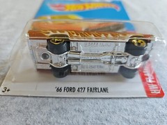 2016 Hot Wheels 66 FORD 427 FAIRLANE Orange 95/250 GREAT CARD Flames KMART COLOR