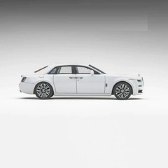 ROLLS ROYCE GHOST SECOND GEN SERIES II WHITE 1/64 DIECAST CAR BY KING MODEL KM