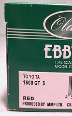 Ebbro 1/43 Toyota 1600 GT Corona RT55 Red New in Box Ships Free From USA