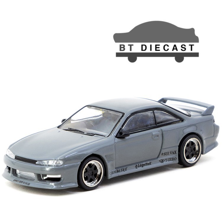 TARMAC WORKS VERTEX NISSAN SILVIA S14 1/64 DIECAST CAR GREY T64G-018-GY