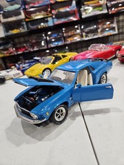 NO BOX – 1/18 ERTL 1970 BOSS 429 MUSTANG GRABBER BLUE* – SPECIAL EDITION!
