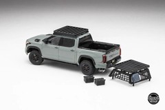 DiecastTalk Exclusive 1/64 Toyota Tundra TRD PRO Lunar Rock with accessories