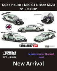 Kaido House x Mini GT Nissan Silvia S13R KAIDO WORKS V1 Sea Foam Green #232 1/64
