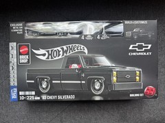 Mattel Brick Shop Hot Wheels Black ’83 Chevy Silverado Building Set Kit