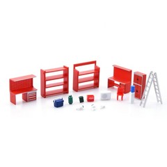 1/64 Dioramas Model Display Furniture Tools Deco Garage Parking Lot Model Scene