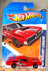 2011 Hot Wheels #135 HW Performance 68 MERCURY COUGAR Red Variant w/Black OH5 Sp
