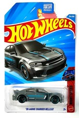 2026 Hot Wheels ’20 Dodge Charger Hellcat SRT Gray, Blue Stripes $1 Combo Ship