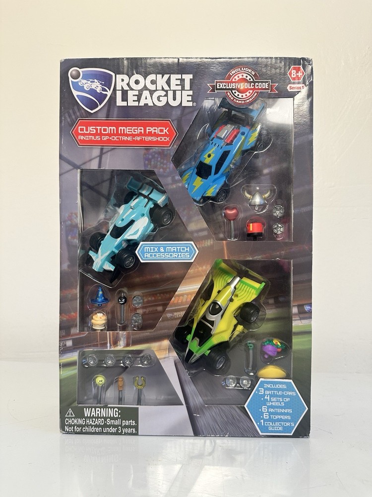 Rocket League Custom Mega Pack Series 1 Die-Cast Car Set, Unopened Box, 8+