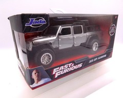 2020 JEEP GLADIATOR PICKUP TRUCK SILVER “FAST & FURIOUS” 1/32 DIECAST JADA 32031