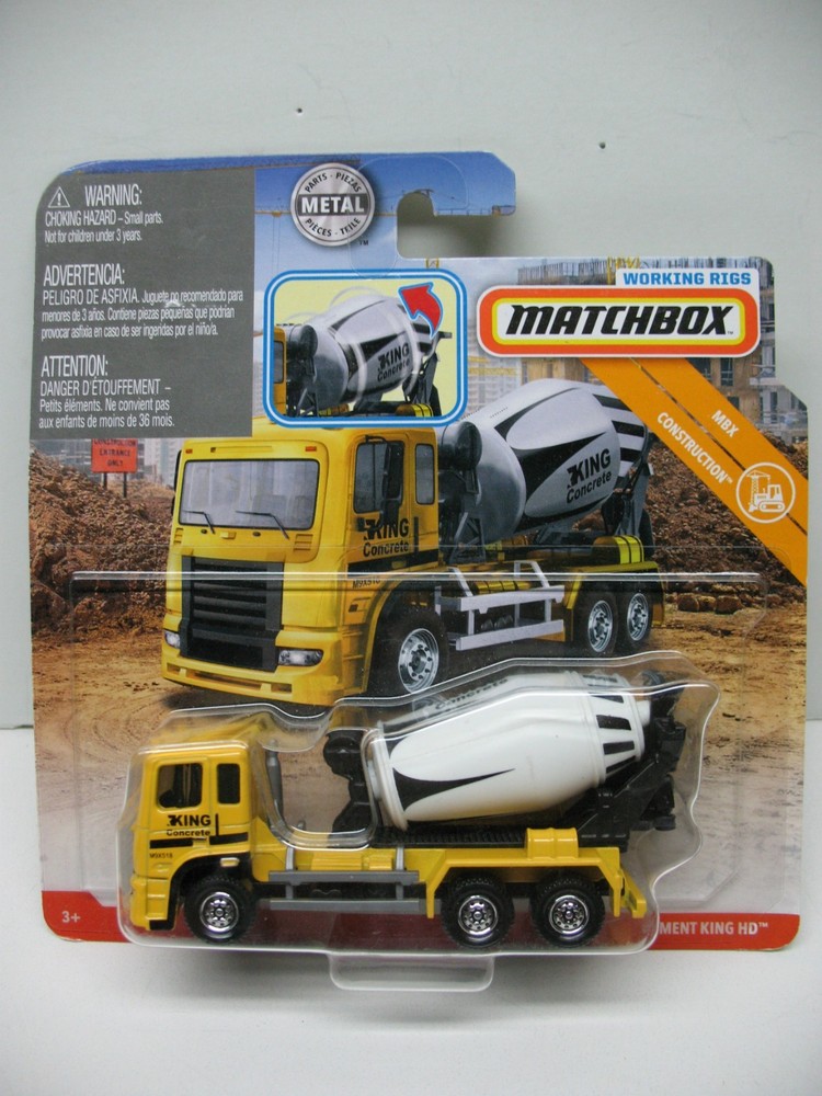 2019 Matchbox Real Working Rigs MBX Construction Cement King HD GBL03 NEW