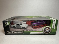 RC2 Full Throttle 1970 Plymouth Cuda Foose Design 2 Car Set 1/64 Diecast NEW NIP