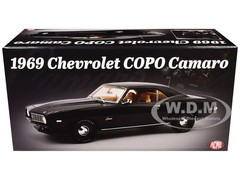 1969 CHEVROLET COPO CAMARO TUXEDO BLACK 1/18 DIECAST MODEL BY ACME A1805736