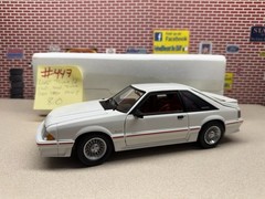1/18 GMP 1988 Ford Mustang GT White Red Interior 19001 Blemished LPD EXCL #447