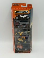 Matchbox MBX Construction 5 pack Tractor, Dump Truck and scraper, grinder, Plow