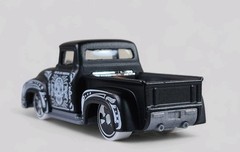 1956 FORD PICKUP TRUCK Custom Diorama Collectible DieCast Model 1:64 Black LOOSE