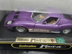 NIB SEALED! LAMBORGHINI MIURA ANSON 1:18 SCALE PURPLE DIE-CAST MODEL CAR RARE!!