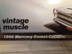 Auto World Vintage Muscle 1966 Mercury Comet Cyclone White Diecast 1:64