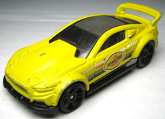 2015 HOT WHEELS CUSTOM ’15 FORD MUSTANG PENNZOIL YELLOW 1:64 DIECAST 2 7/8″ CAR